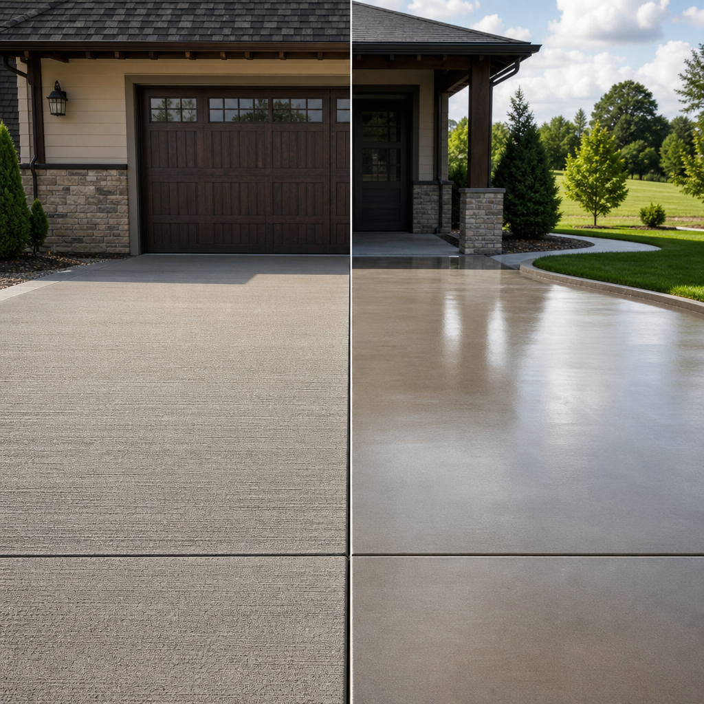 Broom Finish vs Smooth Concrete Driveways: Which is Right for Lafayette Homes