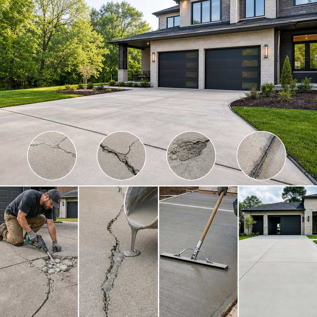 Concrete Driveway Repair vs Replacement: Which Option Do You Need?