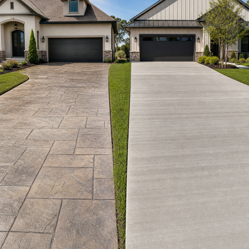 Stamped vs Broom Finish Driveways: Which Design Works Best for Lafayette Homes