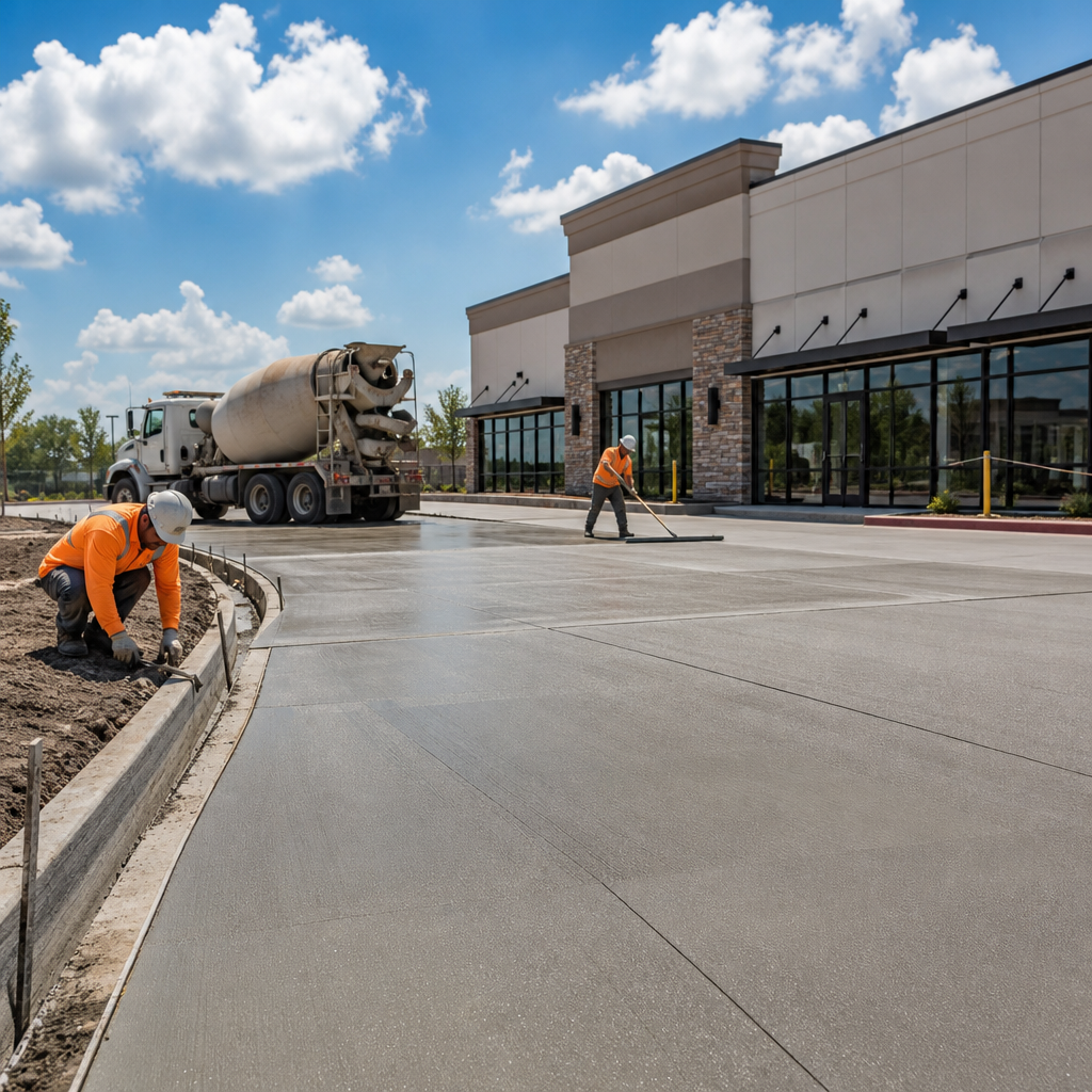 Professional Concrete Parking Lot Installation Contractors in Lafayette