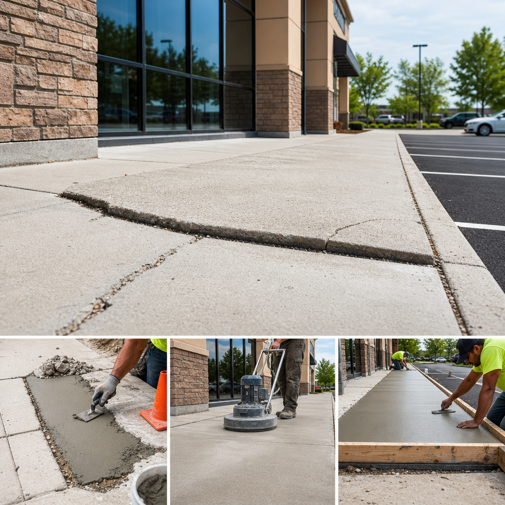 Top Cost-Effective Commercial Concrete Sidewalk Repair Methods for Lafayette Businesses