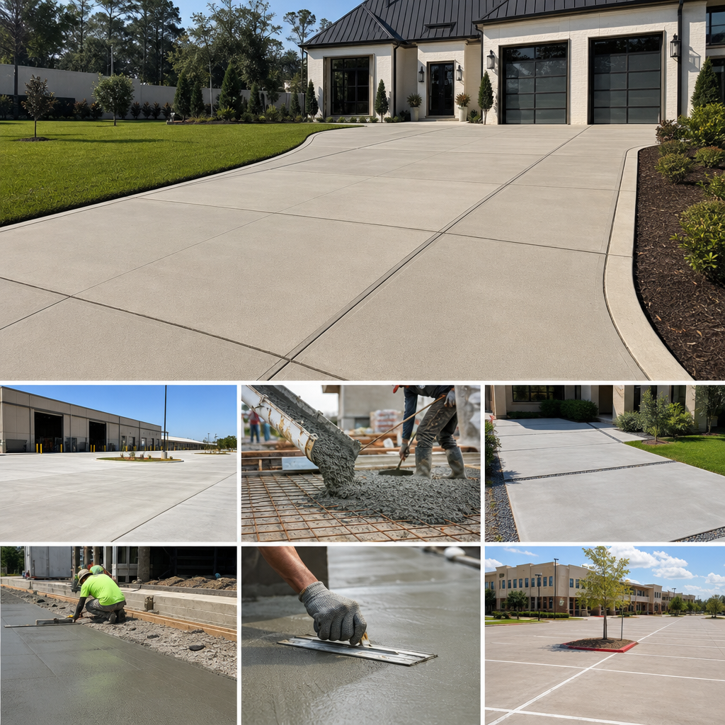 Lafayette’s Trusted Concrete Driveway Installers: Residential and Commercial Services