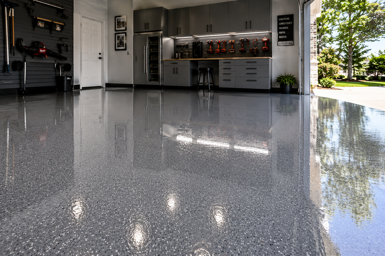 Epoxy garage floor coating in Lafayette Louisiana
