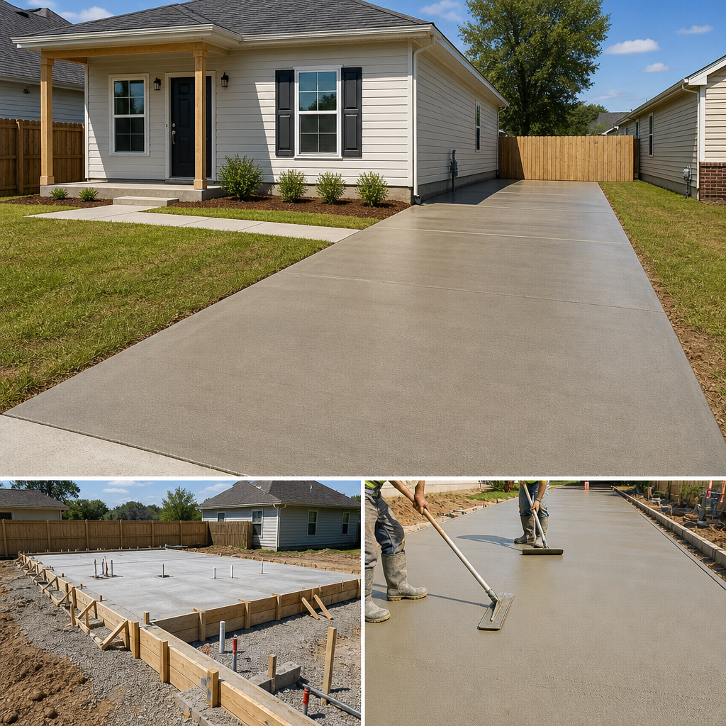 Combined Foundation and Driveway Installation for Lafayette Small Properties
