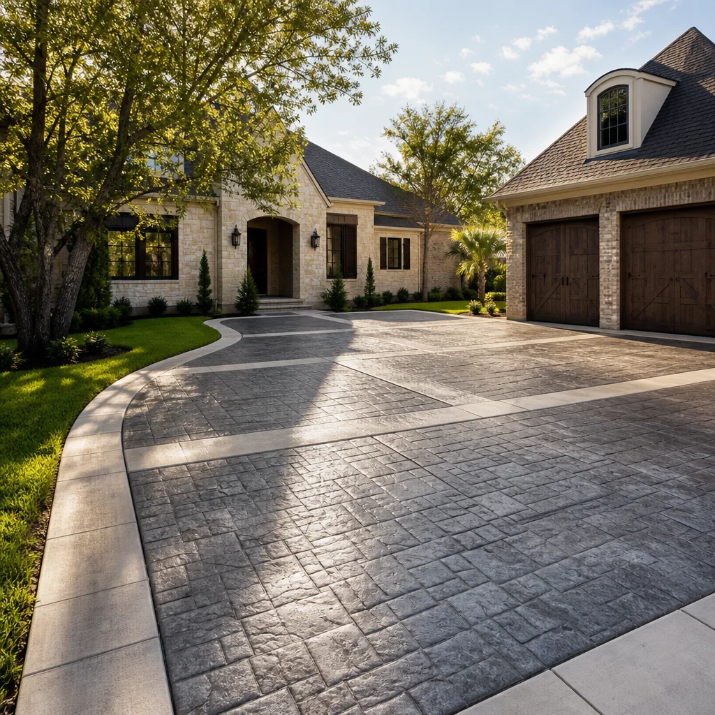 Best Decorative Concrete Driveway Designs for Lafayette’s Hot, Humid Climate
