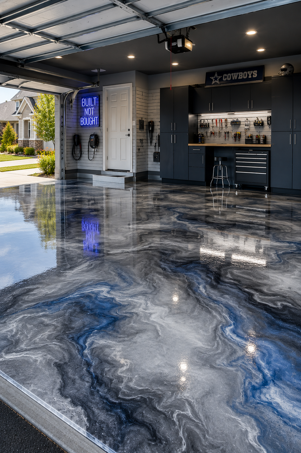 Custom polyaspartic floor coating Lafayette Louisiana