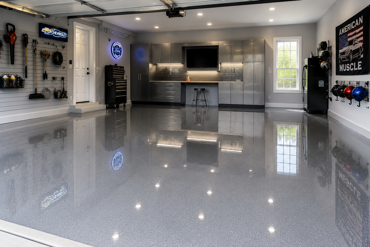 High gloss epoxy flooring in Lafayette LA