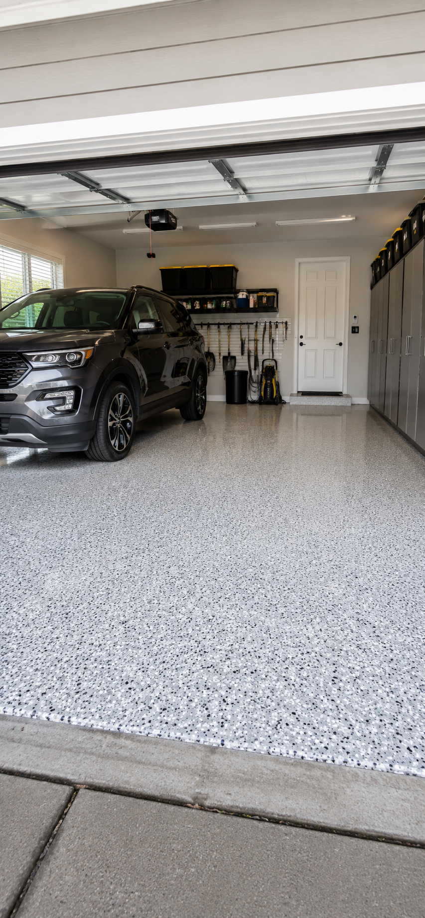 Professional polyaspartic floor coating in Lafayette Louisiana