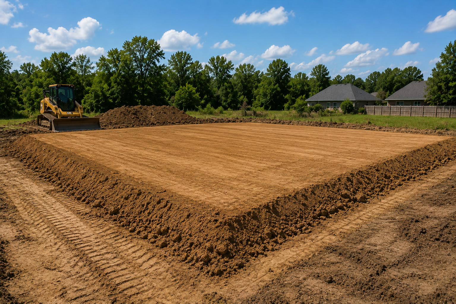 Fill dirt and building pad preparation in Lafayette Louisiana
