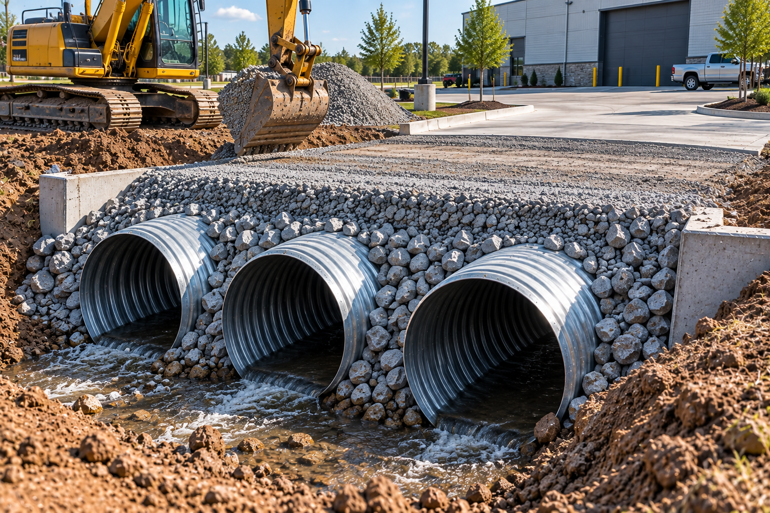 Culvert installation in Lafayette LA