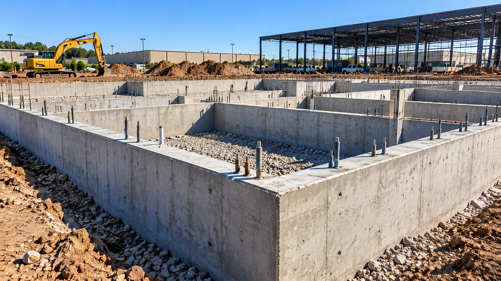 Commercial concrete foundations