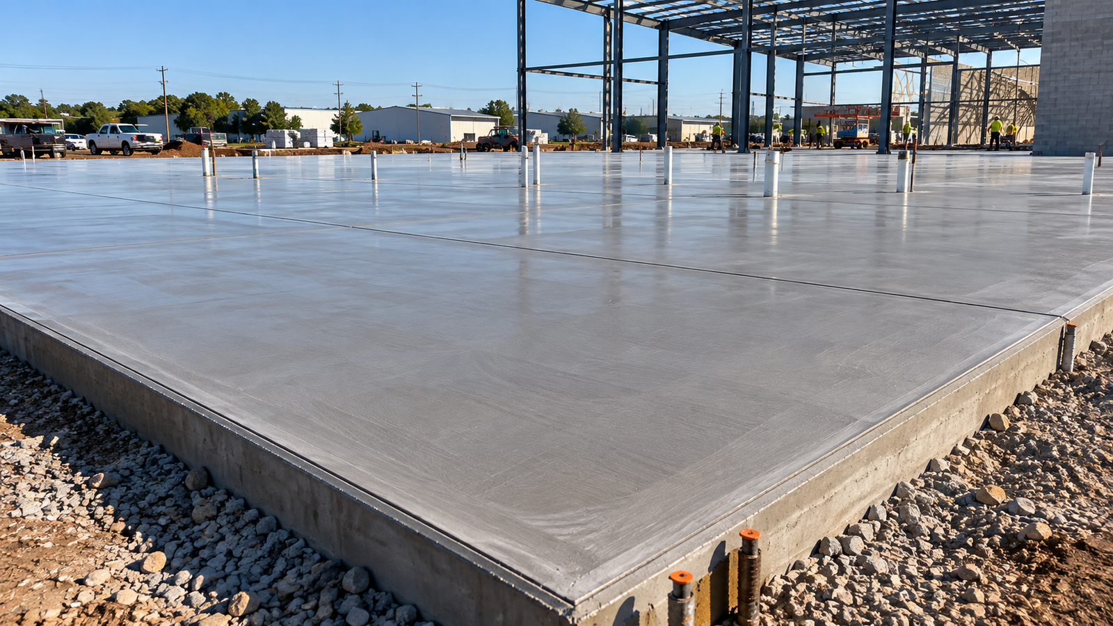 Commercial concrete slabs