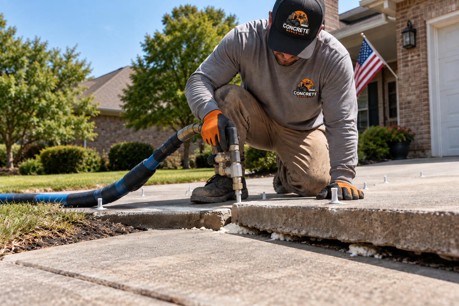 Concrete leveling and repair contractor in Lafayette Louisiana