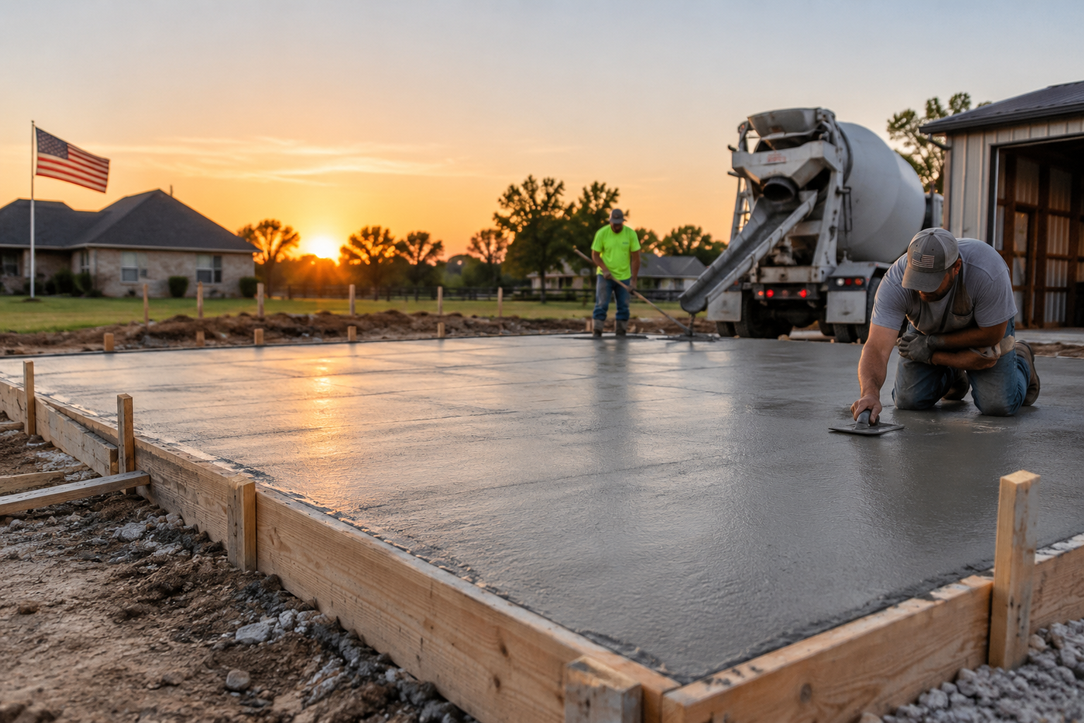 Concrete slab contractors providing concrete slab installation in Lafayette Louisiana