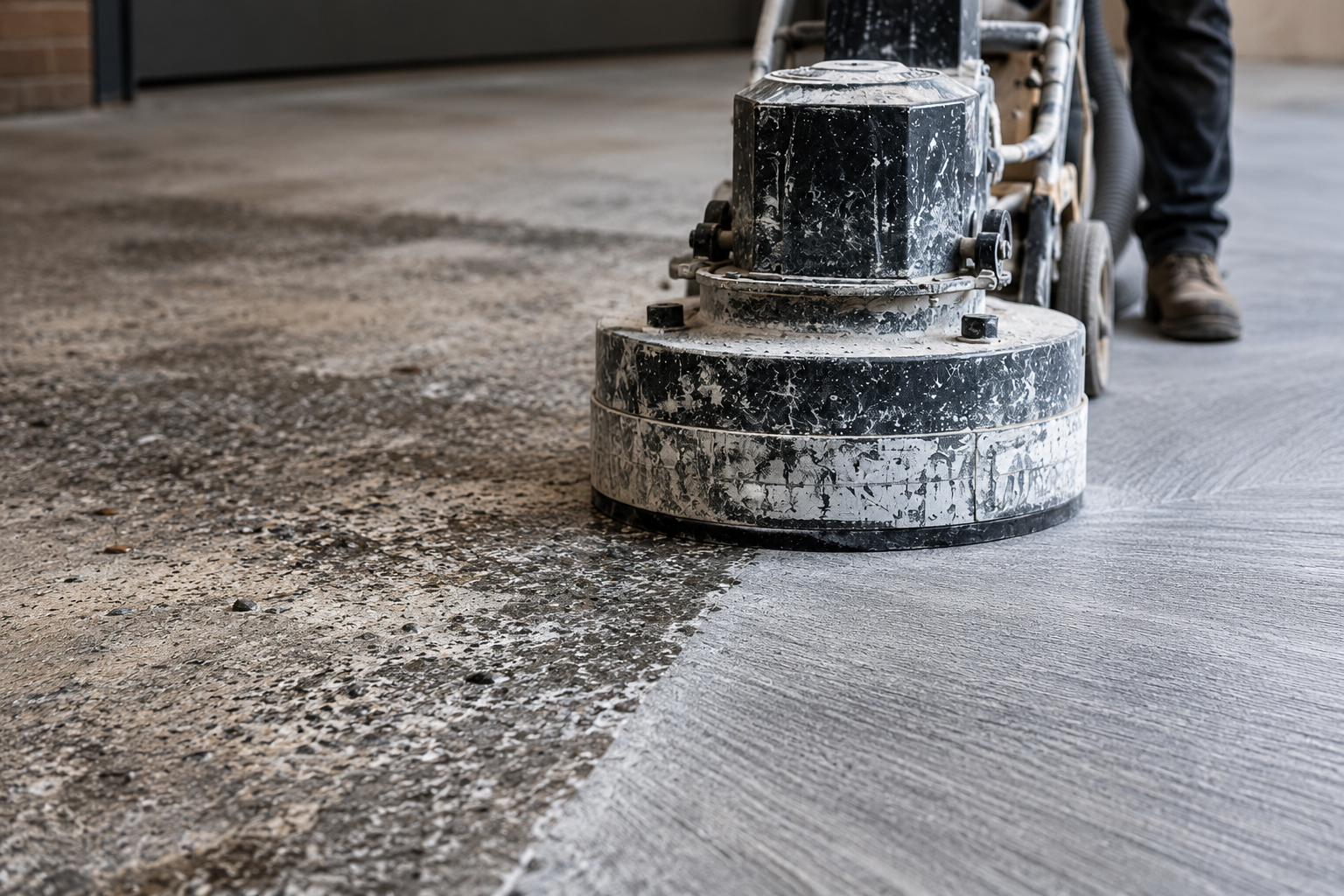 Concrete surface preparation before resurfacing