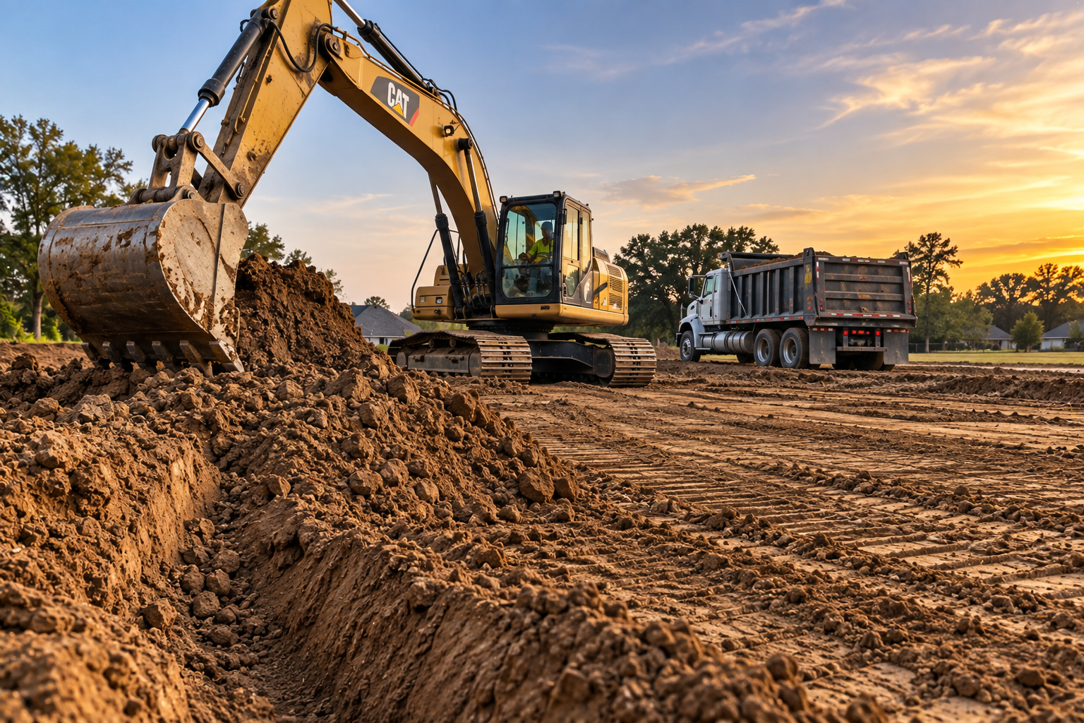 Dirt work and site preparation in Lafayette LA