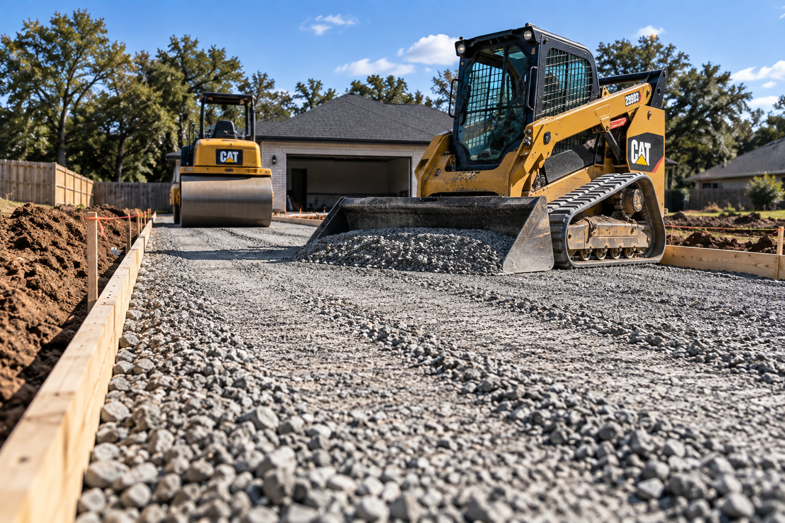 Driveway and base preparation in Lafayette LA
