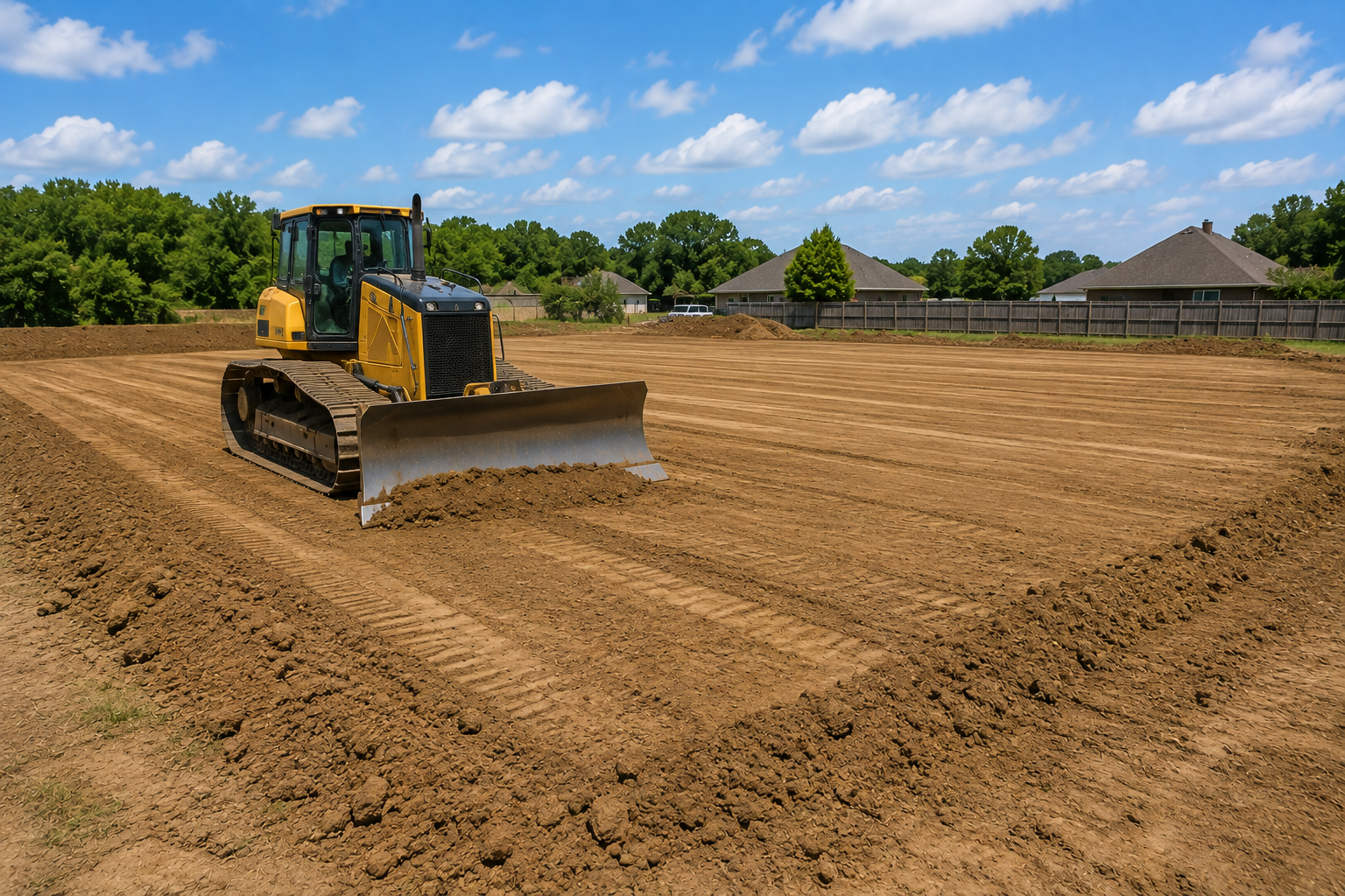Grading and land leveling in Lafayette LA