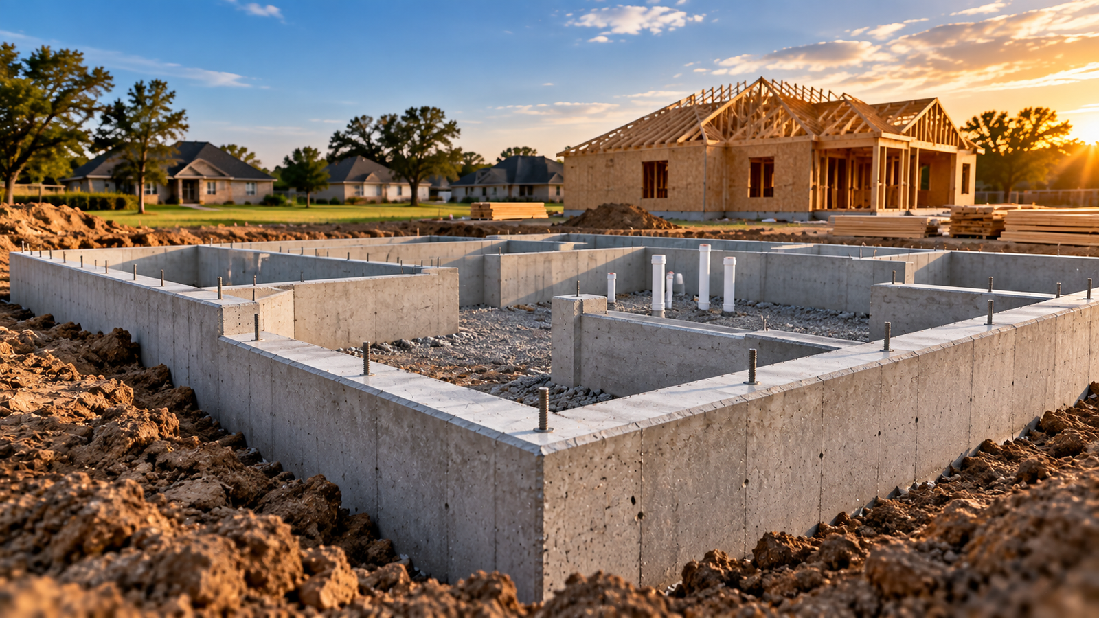 Concrete house foundation contractor in Lafayette Louisiana