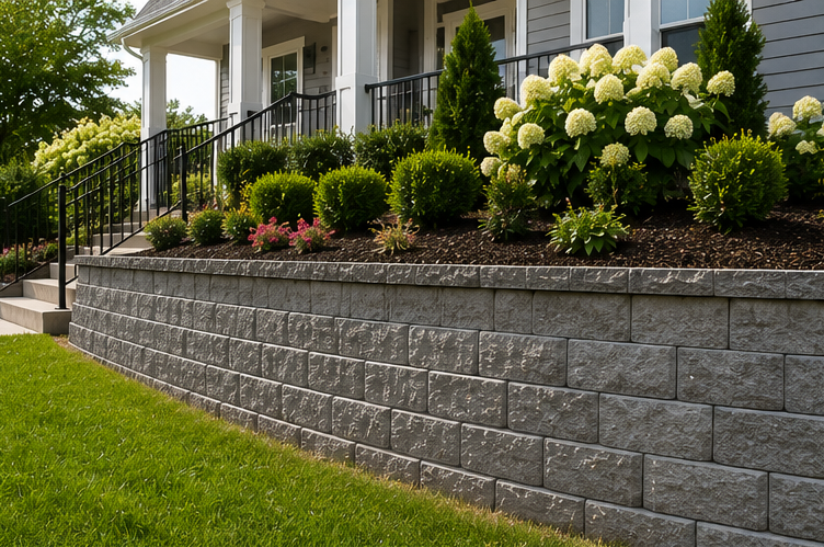 Retaining wall construction and installation in Lafayette Louisiana