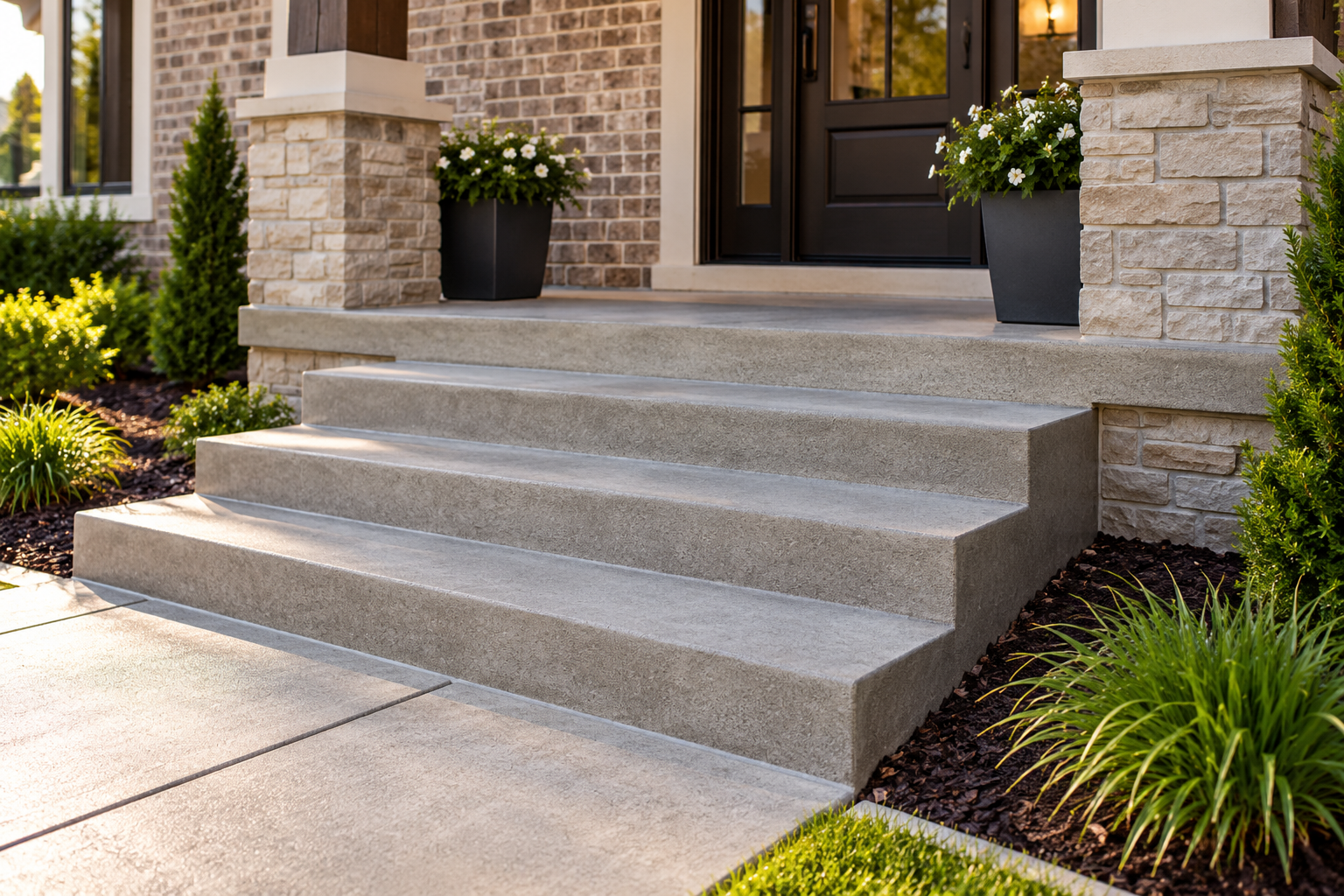 Concrete stairs and steps installation in Lafayette Louisiana
